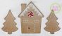 Gingerbread House Trees Trio Sketch | Machine Embroidery Designs by JuJu
