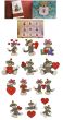 Valentine Sock Monkeys Filled Version Machine Embroidery Designs by JuJu