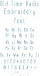 Old Time Radio Embroidery Font | Machine Embroidery Designs by JuJu