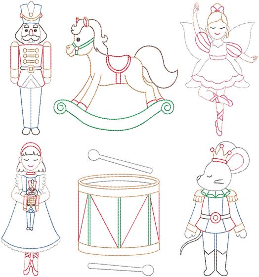 Nutcracker Fantasy | Machine Embroidery Designs by JuJu
