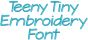 Teeny Tiny Embroidery Font Machine Embroidery Designs by JuJu