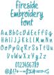Fireside Embroidery Font | Machine Embroidery Designs by JuJu