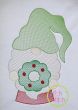 Gnome with Wreath Sketch Embroidery | Machine Embroidery Designs by JuJu