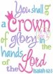 Princess Crown Verse | Machine Embroidery Designs by JuJu