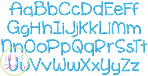 Itch 2 Stitch Cinnamon Cake Font Digital Embroidery Machine Designs by JuJu