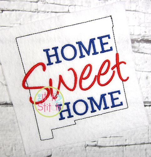 Home Sweet Home New Mexico Embroidery | Machine Embroidery Designs by JuJu