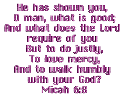 MICAH 6:8