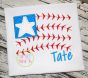 Baseball Flag Applique | Machine Embroidery Designs by JuJu