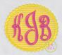 Beaded Oval Monogram Frame Applique | Machine Embroidery Designs by JuJu