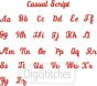 Casual Script Embroidery Font | Machine Embroidery Designs by JuJu