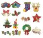 Jumbo Patchwork Christmas Applique Machine Embroidery Designs by JuJu 