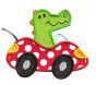 Cute Animals in Cars Applique Machine Embroidery Designs by JuJu 
