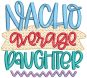 Daughter Son Word Art | Machine Embroidery Designs by JuJu