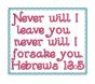 Hebrews 13:5