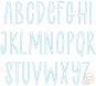Courtside Bean Applique Alphabet Font | Machine Embroidery Designs by JuJu