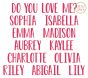 Do You Love Me Embroidery Font | Machine Embroidery Designs by JuJu
