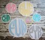 Natural Circle Monogram Applique Font | Machine Embroidery Designs by JuJu