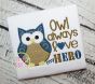Owl Always Love my HERO Applique | Machine Embroidery Designs by JuJu