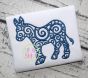 Scroll Donkey Embroidery | Machine Embroidery Designs by JuJu