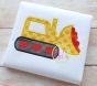 Valentine Bulldozer Applique | Machine Embroidery Designs by JuJu