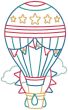 Hot Air Balloons Machine Embroidery Designs by JuJu