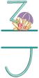 Beach Split Numbers | Machine Embroidery Designs by JuJu