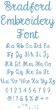 Bradford Embroidery Font | Machine Embroidery Designs by JuJu