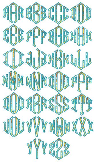 Diamond Applique Monogram Machine Embroidery Designs by JuJu