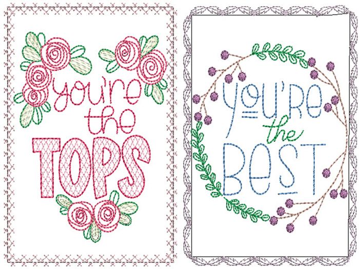 You Are Special Greeting Cards 3 | Machine Embroidery Designs by JuJu