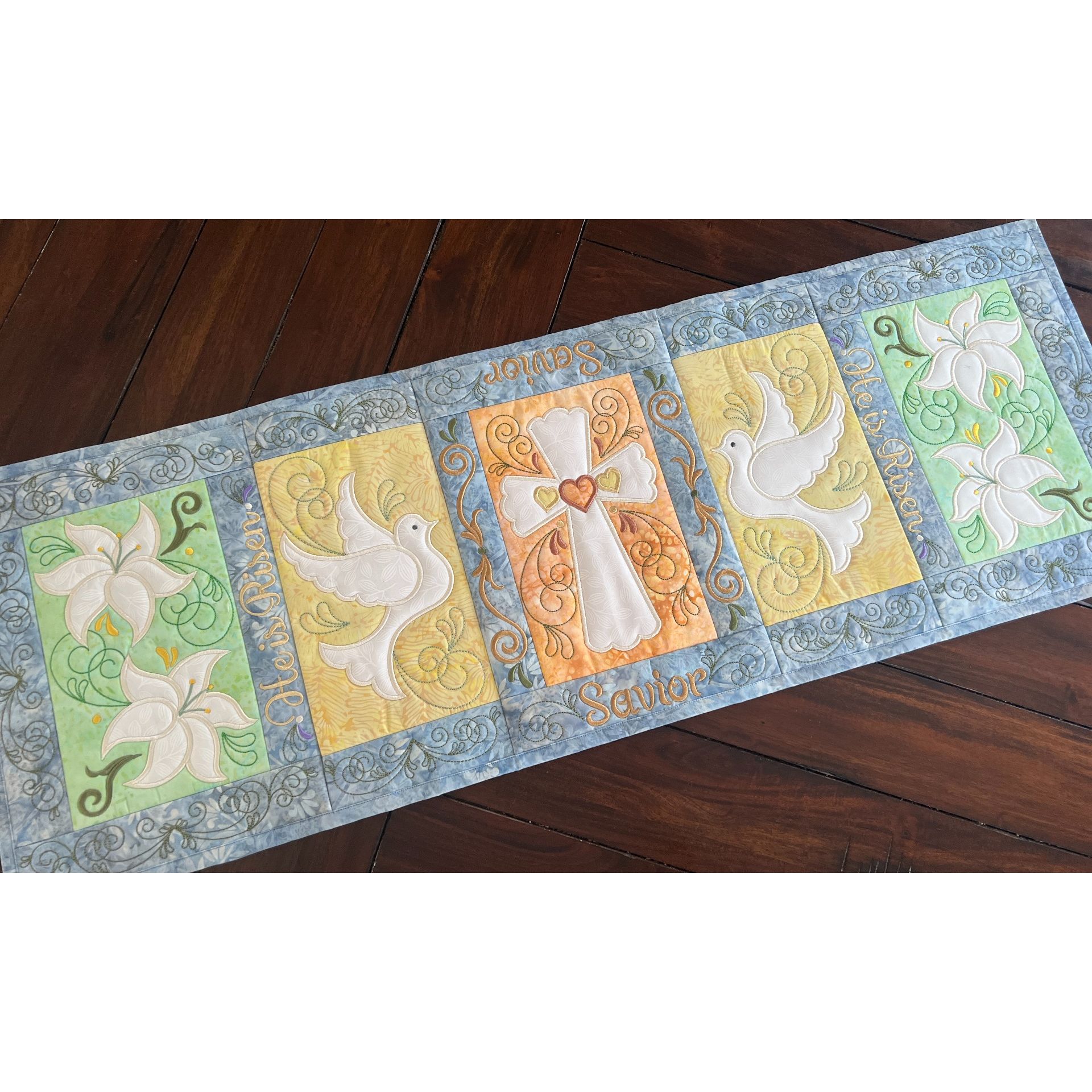 ITH Easter Blessings Table Runner | Machine Embroidery