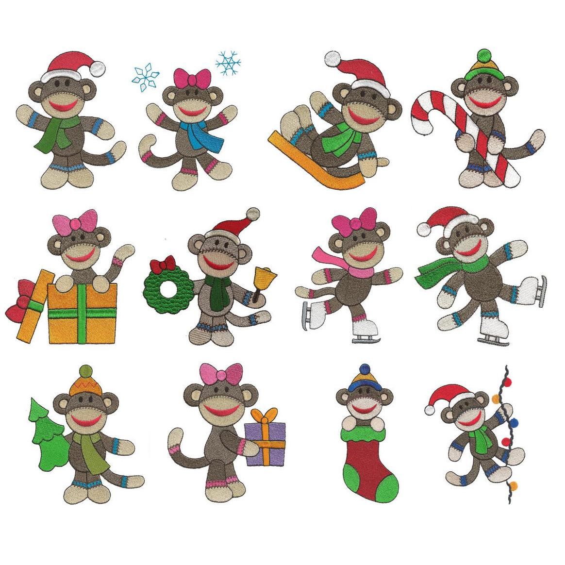 Christmas sock monkey cheap