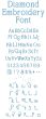 Diamond Embroidery Font | Machine Embroidery Designs by JuJu