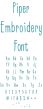 Piper Embroidery Font | Machine Embroidery Designs by JuJu