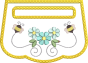 ITH Busy Bees Wrap Around Towel Topper | Machine Embroidery Designs by JuJu