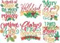 Christmas Word Art 12 Machine Embroidery Designs by JuJu

