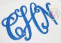 Curtsy Large Monogram | Machine Embroidery Designs by JuJu