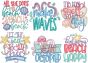 Sassy Seaside Beach Word Art Machine Embroidery Designs by JuJu
