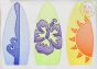 Surfboard Trio Sketch | Machine Embroidery Designs by JuJu