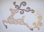 Swirly Deer Motif Embroidery | Machine Embroidery Designs by JuJu