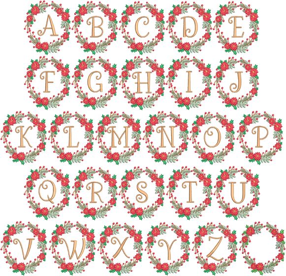 Noelle Monogram | Machine Embroidery Designs by JuJu
