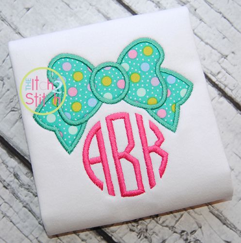 Bow Applique | Machine Embroidery Designs by JuJu