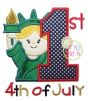 First 4th of July Liberty Applique | Machine Embroidery Designs by JuJu