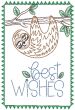 Best Wishes Greeting Cards 1 | Machine Embroidery Designs by JuJu
