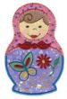 Cute Russian Dolls Applique Machine Embroidery Designs by JuJu 