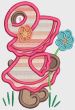Bonnet Bears Girls Applique Machine Embroidery Designs by JuJu 