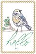 Hello Greeting Cards 2 | Machine Embroidery Designs by JuJu