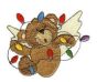 Merry Christmas Teddy Bears Filled Machine Embroidery Designs by JuJu