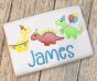 Birthday Brontosaurus Sketch | Machine Embroidery Designs by JuJu