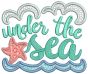 Beach Word Art 1 Machine Embroidery Designs By JuJu