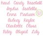 Hard Candy Baseball Embroidery Font